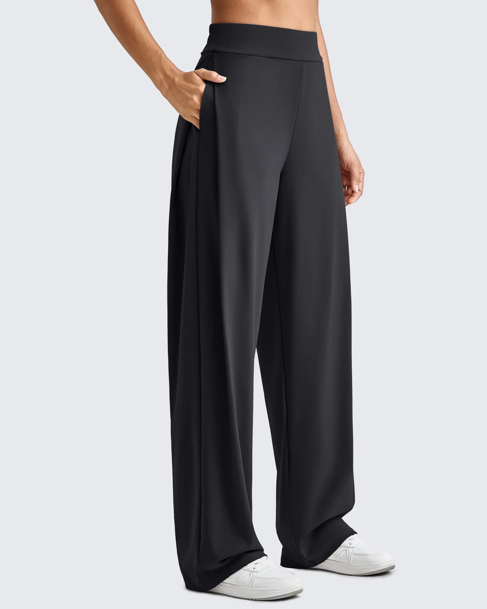 ShiftReady High Waisted Wide Leg Dress Trousers sold by G4free product image thumbnail 2