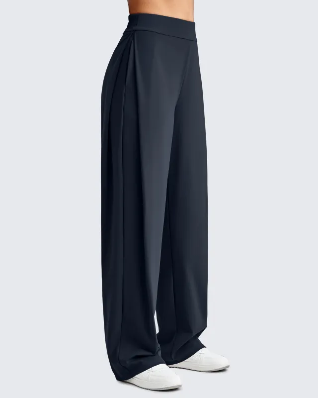 ShiftReady High Waisted Wide Leg Dress Trousers sold by G4free