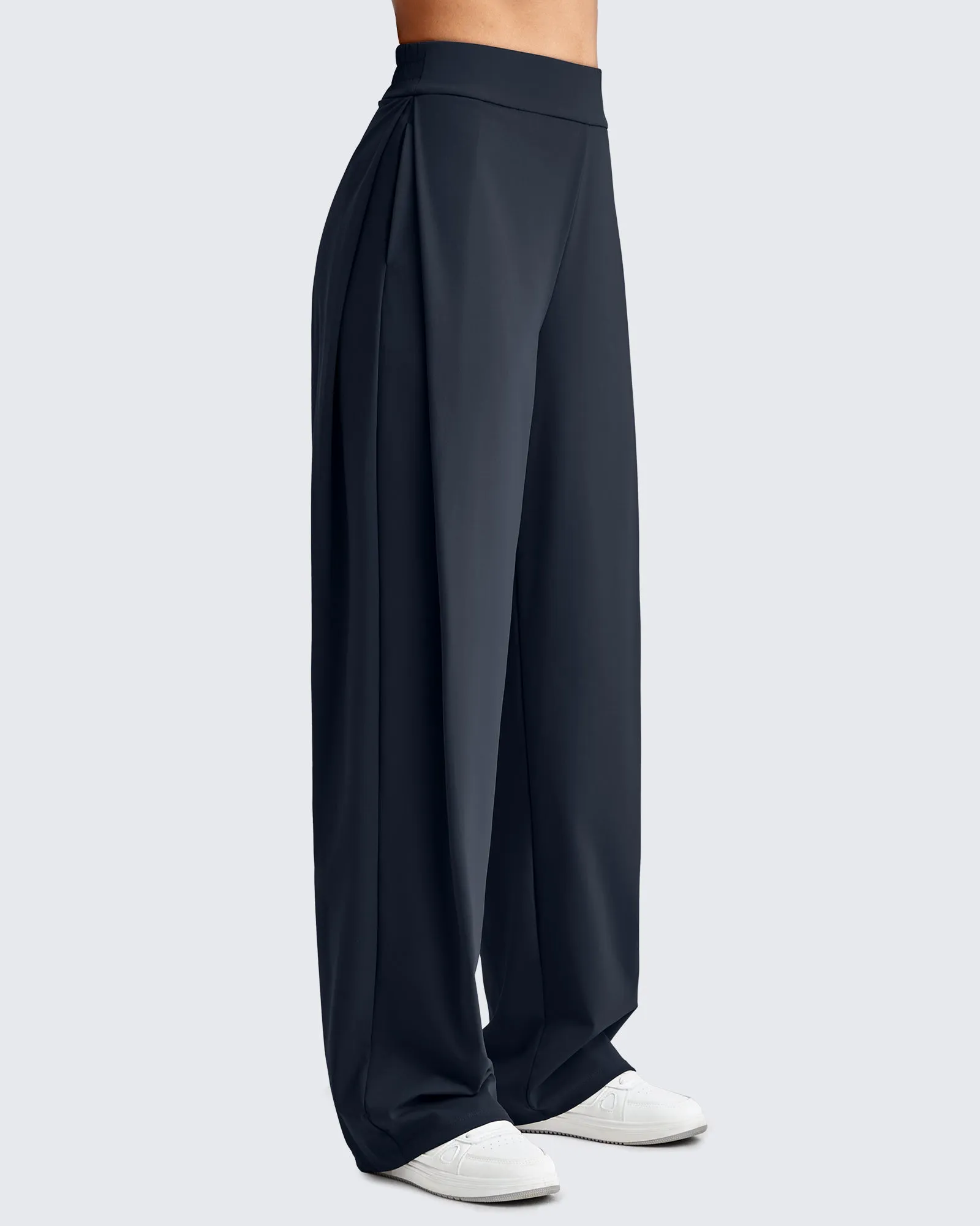 ShiftReady High Waisted Wide Leg Dress Trousers sold by G4free