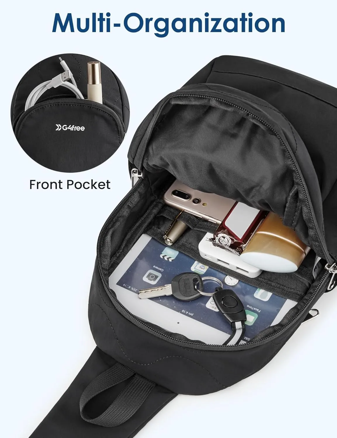 G4Free Women Crossbody Casual Sling Chest Backpack sold by G4free product image thumbnail 3