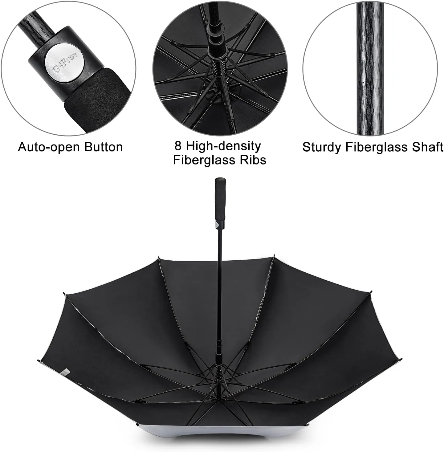 G4Free 54/62 Inch Windproof UV Protection Extra Large Auto Stick Long Umbrella sold by G4free product image thumbnail 5