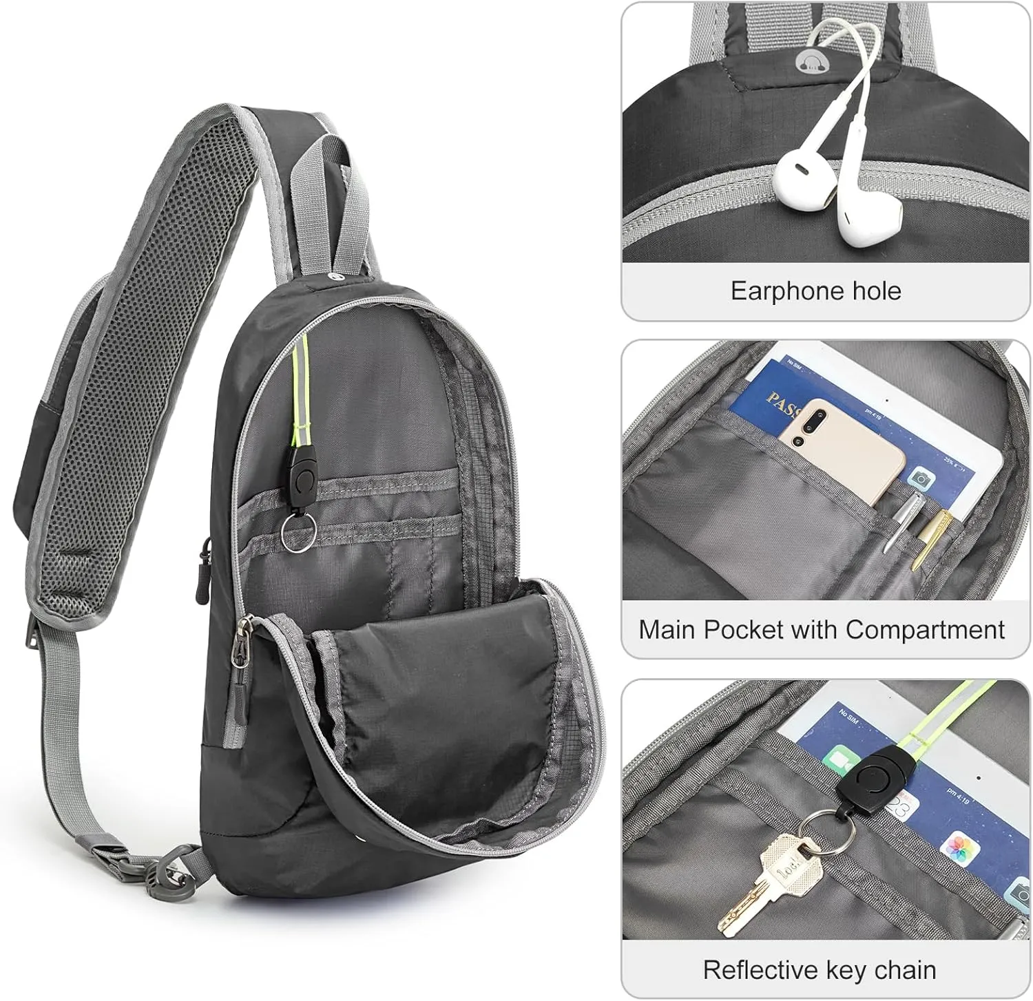 G4Free Sling Bag RFID Blocking Lightweight Crossbody Backpack sold by G4free product image thumbnail 2