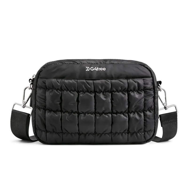 G4Free Women Quilted Clutch Puffer Crossbody Bag sold by G4free