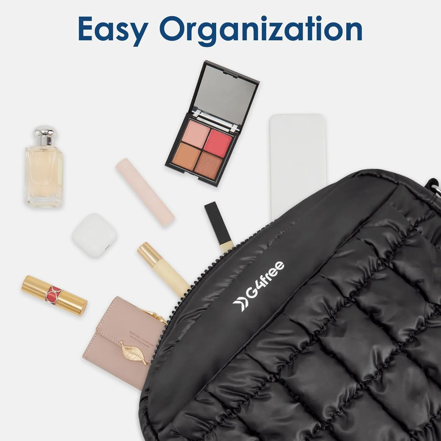 G4Free Women Quilted Clutch Puffer Crossbody Bag sold by G4free product image thumbnail 2