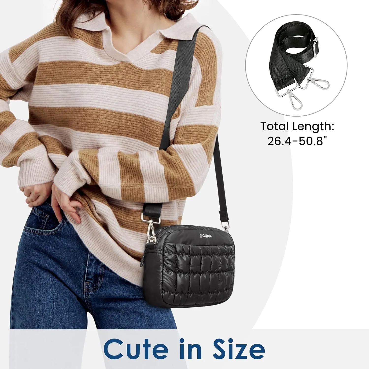 G4Free Women Quilted Clutch Puffer Crossbody Bag sold by G4free product image thumbnail 4