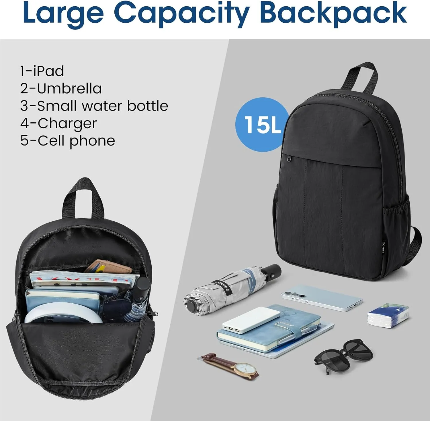 G4Free Adjustable Mini Women Hiking Travel Backpack sold by G4free product image thumbnail 4