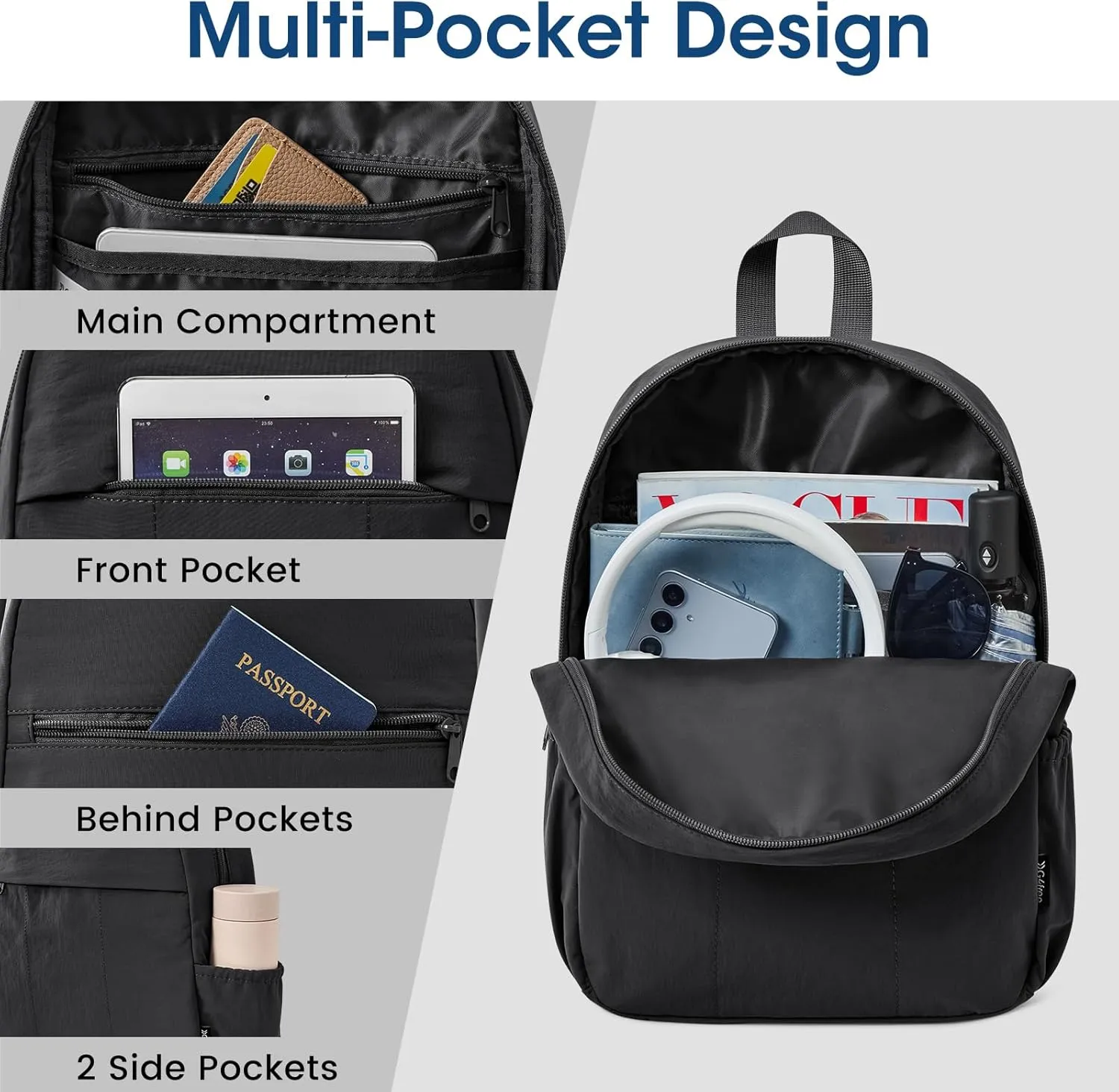 G4Free Adjustable Mini Women Hiking Travel Backpack sold by G4free product image thumbnail 5