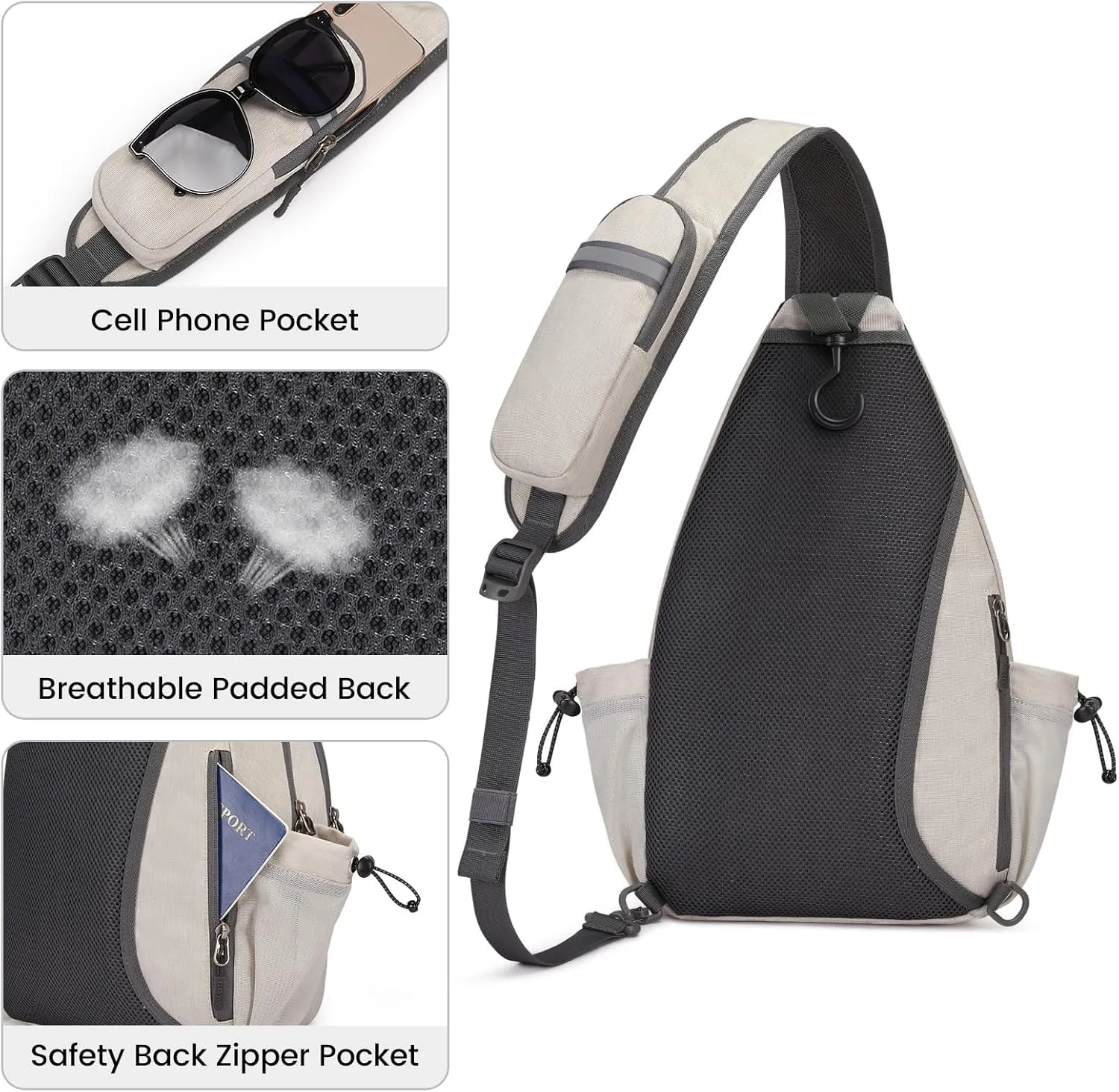 G4Free Crossbody Sling Pickleball Paddle Bag sold by G4free product image thumbnail 5