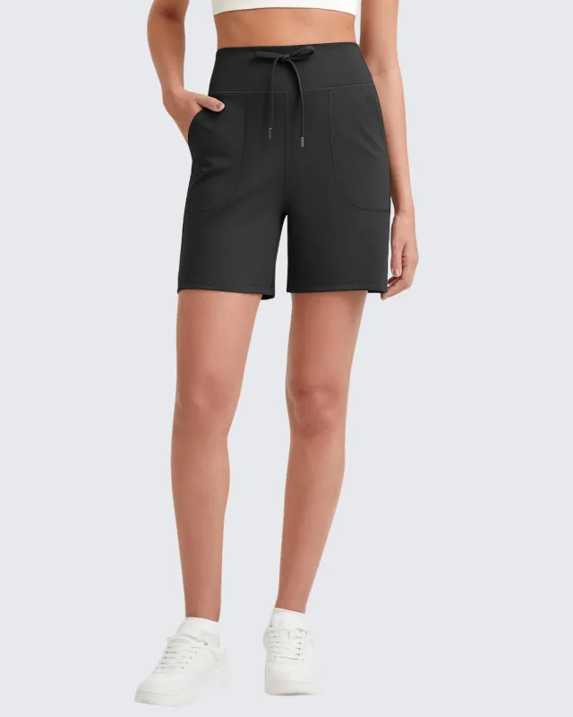 Bermuda Drawstring High-Waist Casual Shorts sold by G4free
