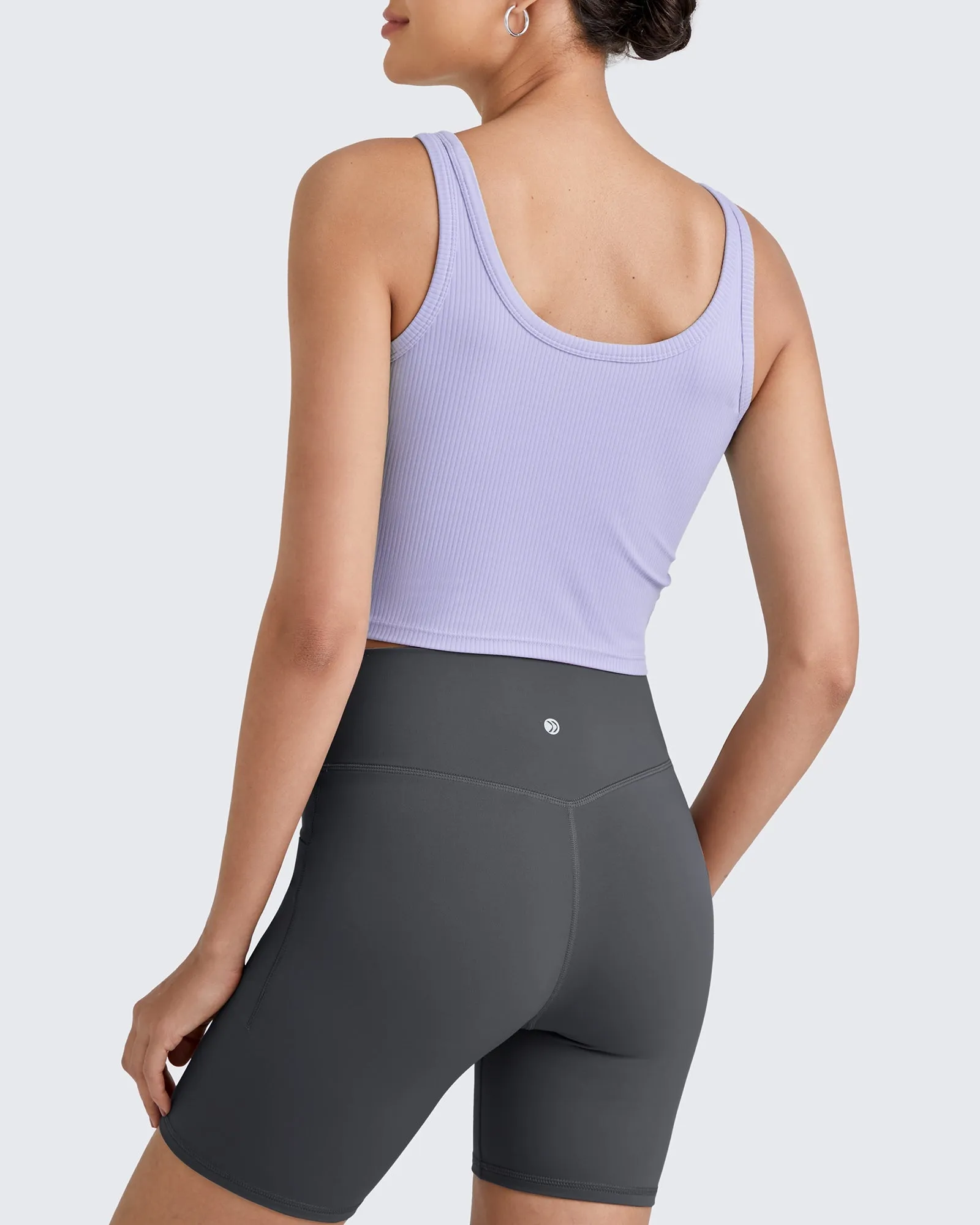 Ribbed Slim Workout Tank Crop Tops sold by G4free product image thumbnail 3