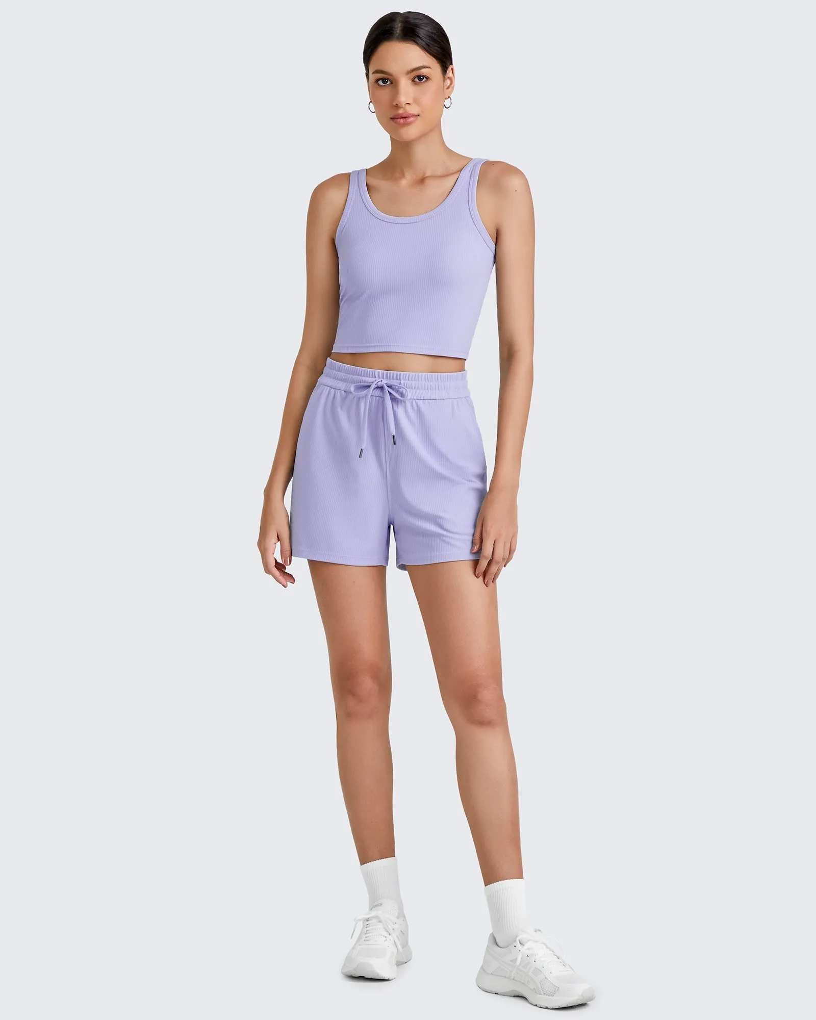 Ribbed Slim Workout Tank Crop Tops sold by G4free product image thumbnail 2