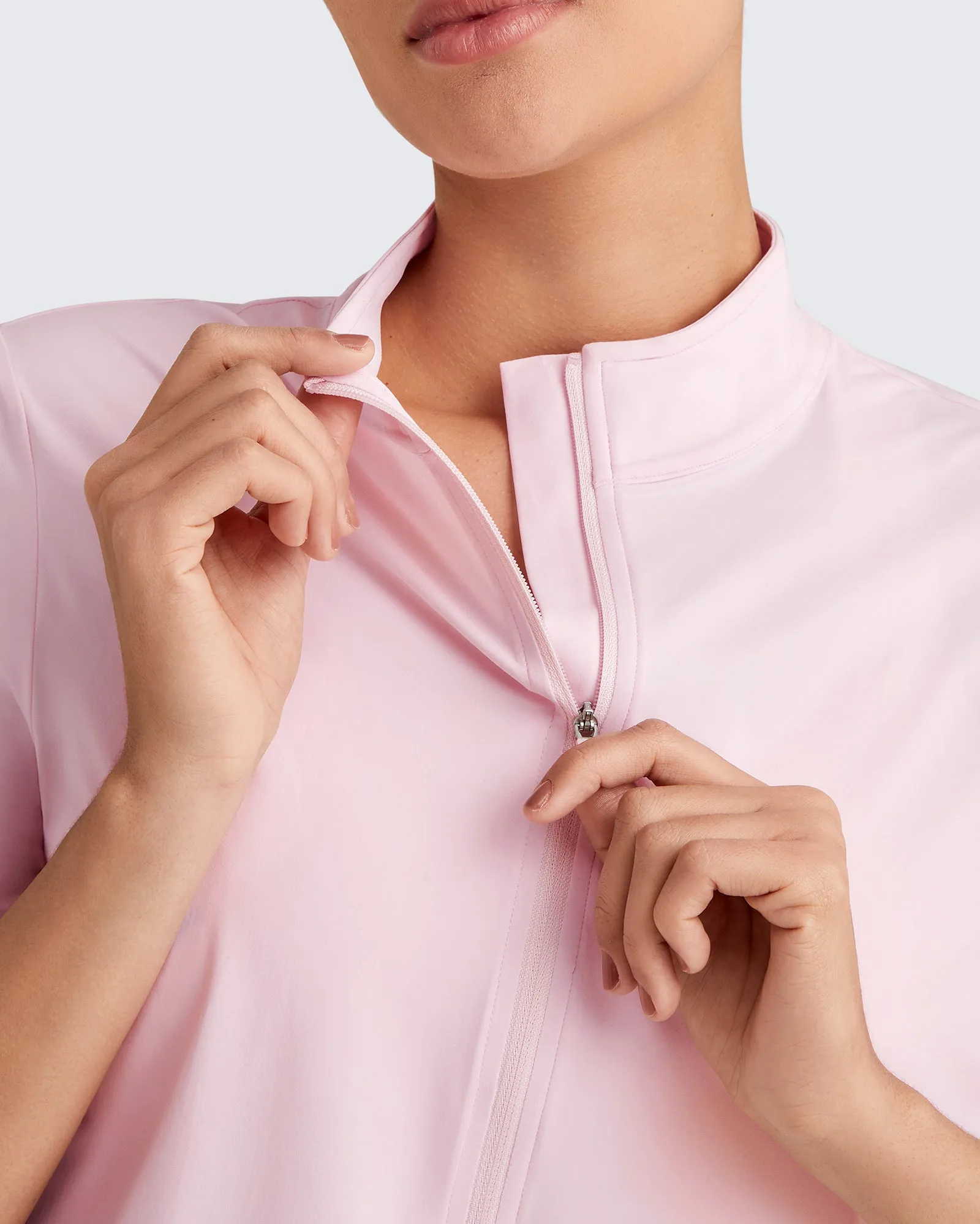 Lightbreeze UPF 50+ Half Zip Golf Short Sleeve sold by G4free product image thumbnail 2