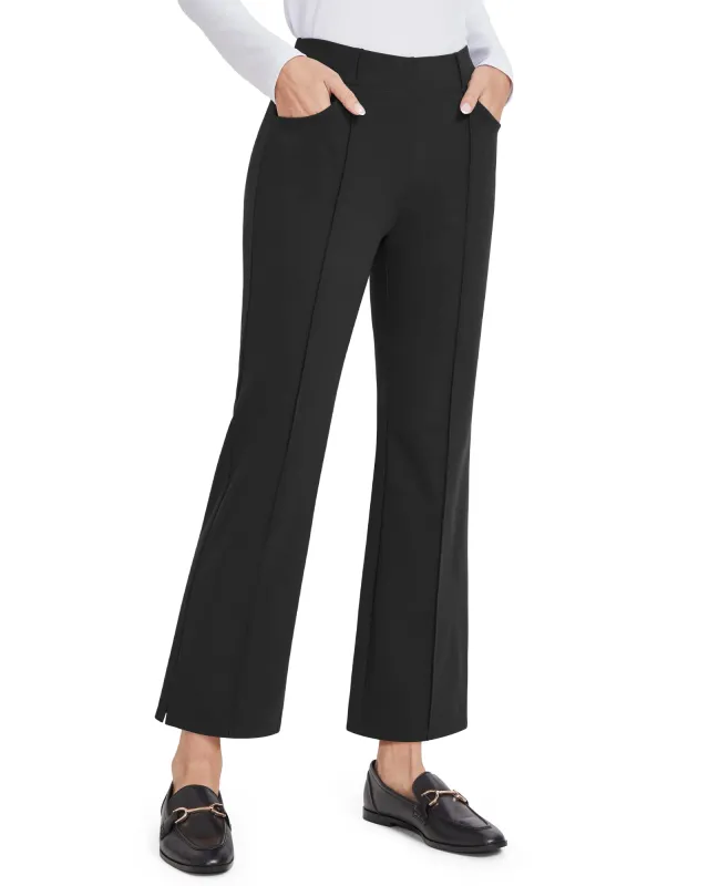EverGoing Stretch Mid-Waist Flare Business Casual Pants sold by G4free