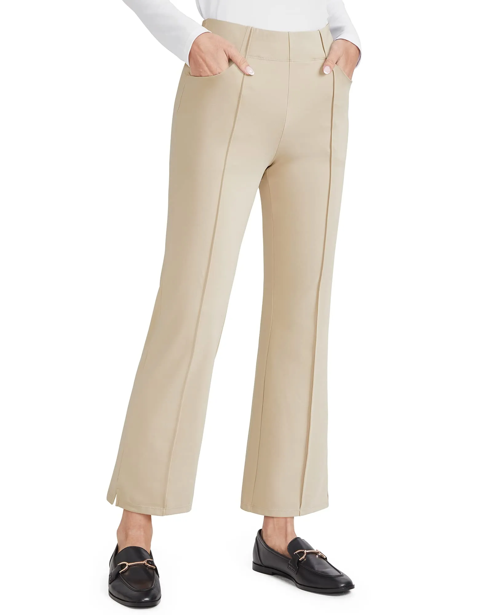 EverGoing Stretch Mid-Waist Flare Business Casual Pants sold by G4free product image thumbnail 4