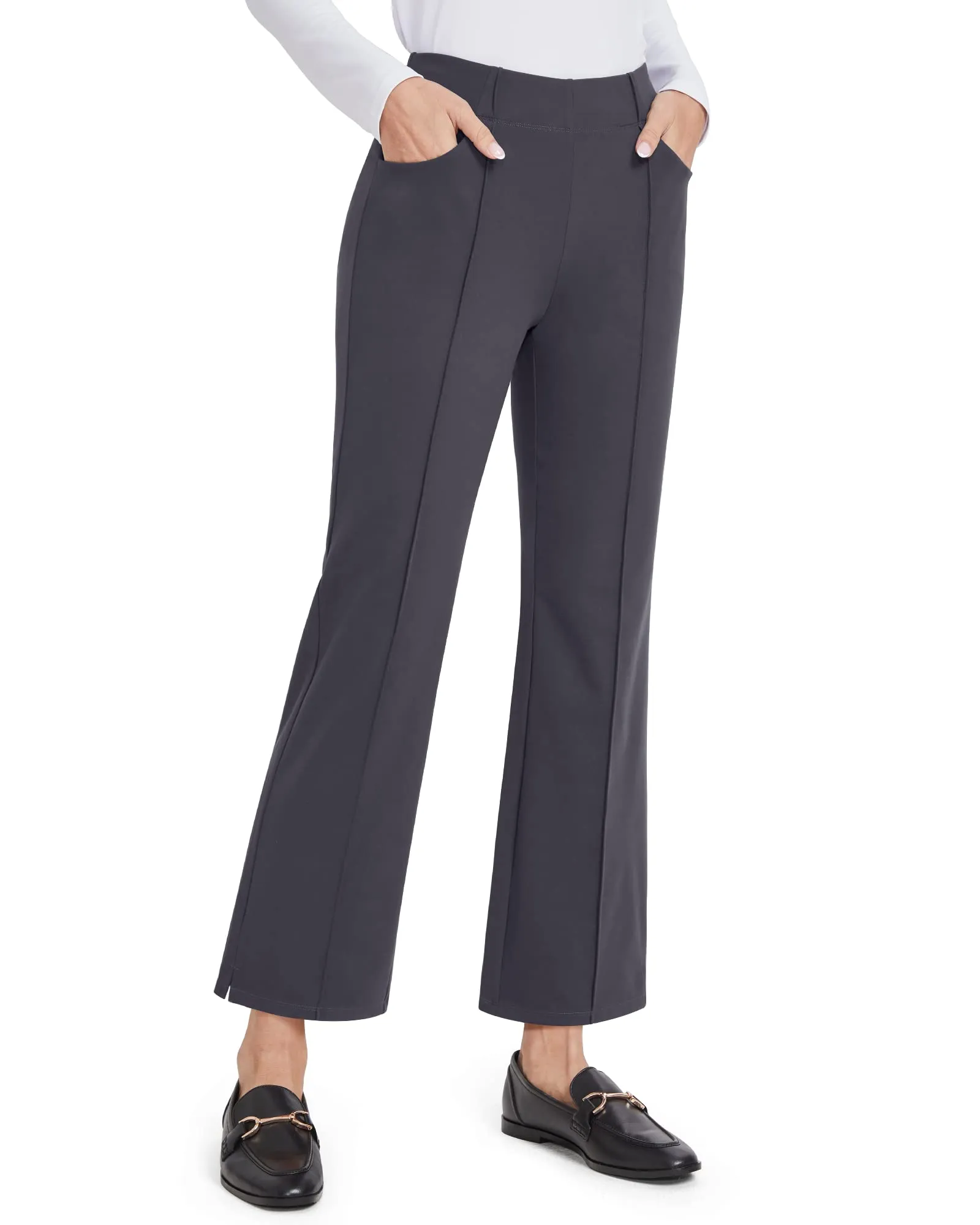 EverGoing Stretch Mid-Waist Flare Business Casual Pants sold by G4free product image thumbnail 3