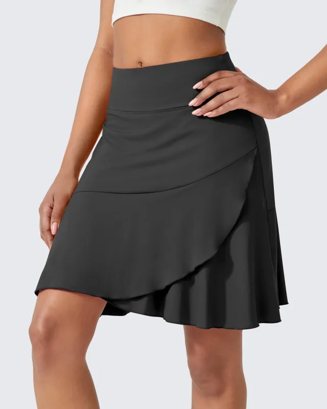 High-Waist Pleated Casual Skorts 20'' sold by G4free