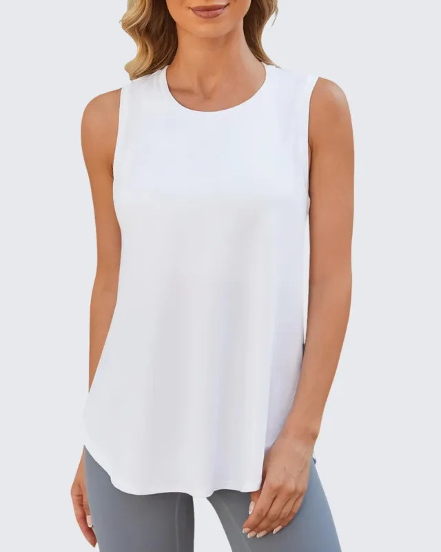 Quick Dry Scoop Neck Sleeveless Tops sold by G4free
