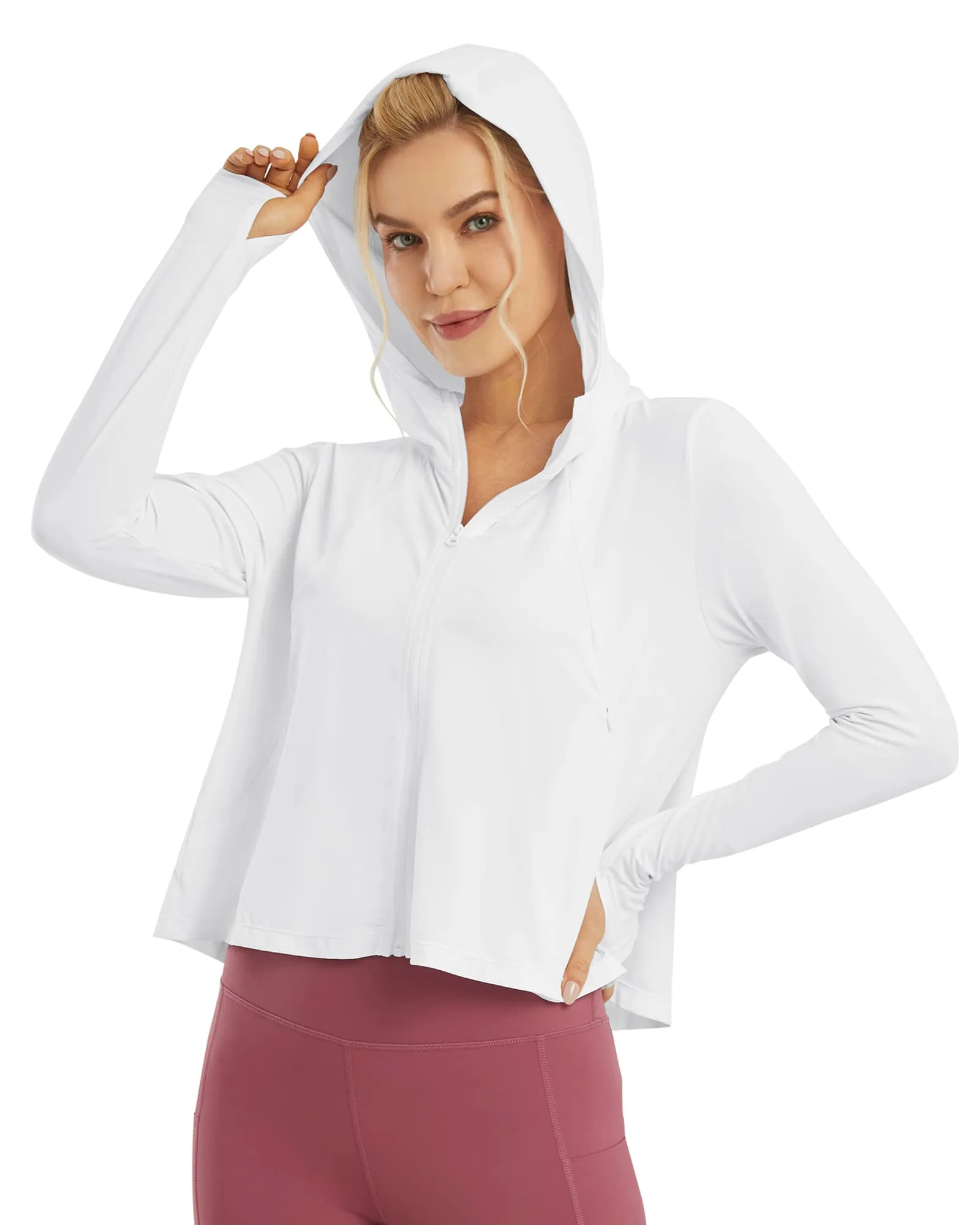 UV Sun Crop Zip Hoodie Long Sleeve sold by G4free product image thumbnail 4