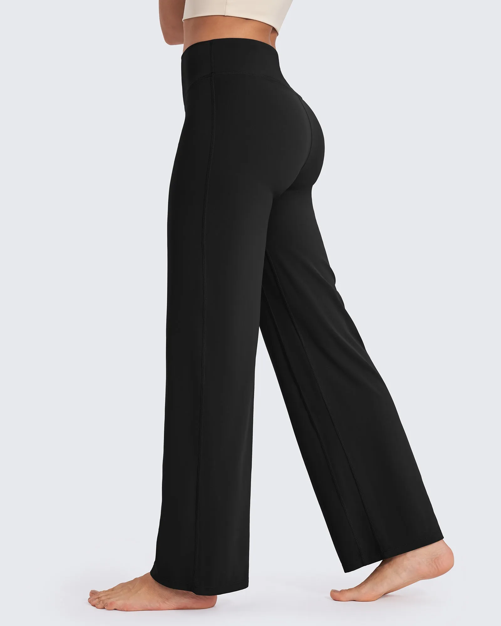 BareFeel Wide Leg High-Waisted Pants Petite sold by G4free product image thumbnail 5