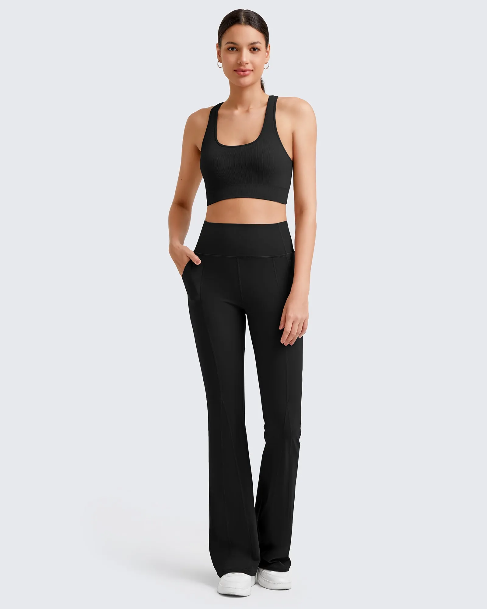 BareFeel High-Rise Flare Yoga Casual Pants sold by G4free product image thumbnail 3