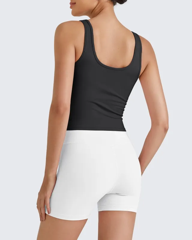 BareFeel Built in Bra Workout Tank Tops sold by G4free