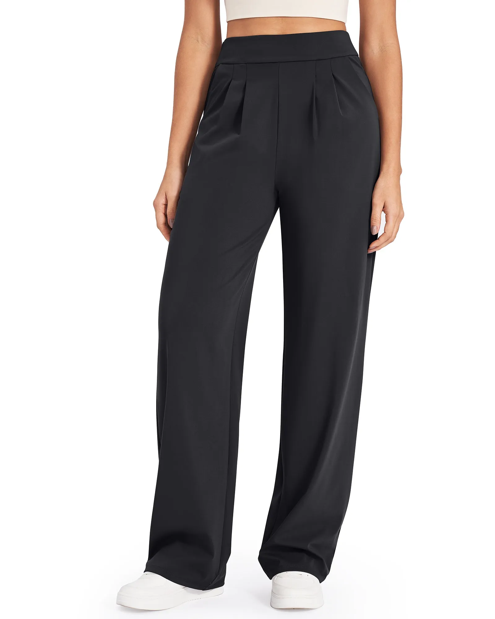 High-Waist Work Wide Leg Pants sold by G4free
