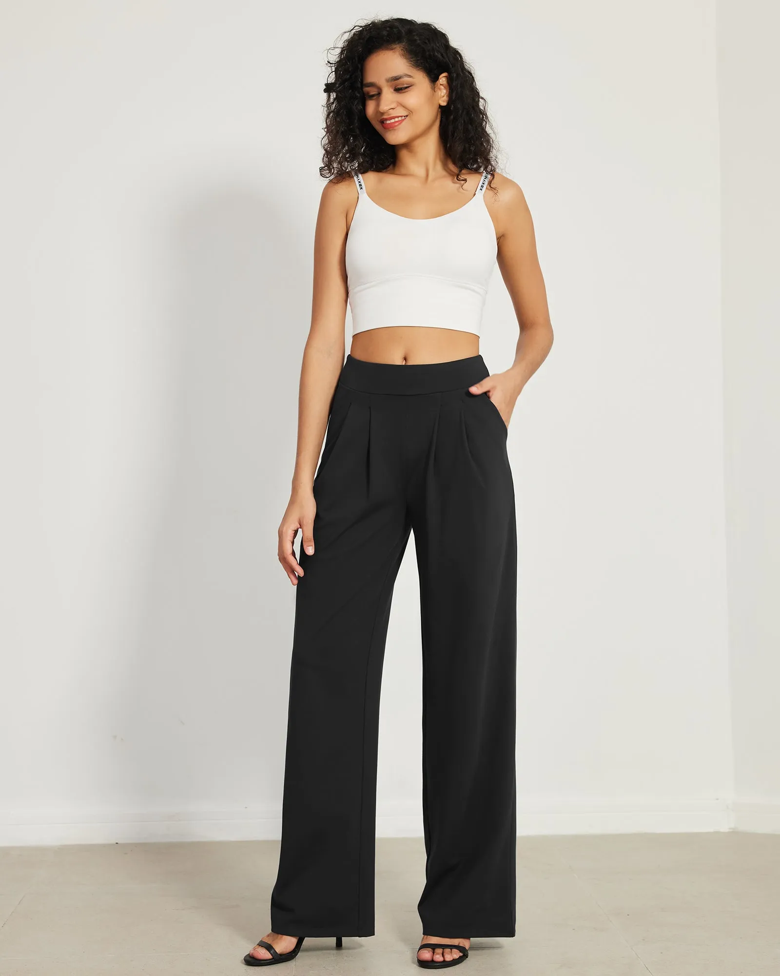 High-Waist Work Wide Leg Pants sold by G4free product image thumbnail 2