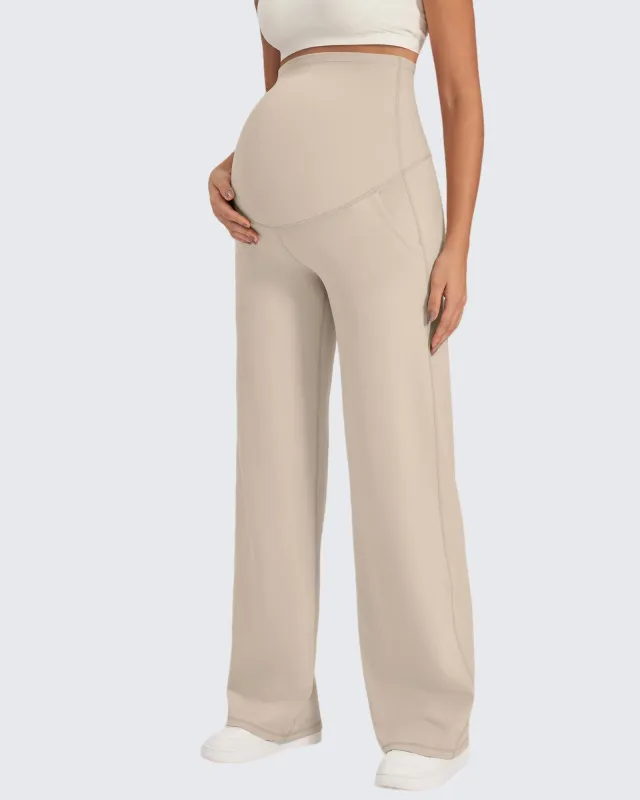 EverGoing Maternity Stretch Wide Leg Pants made by G4free