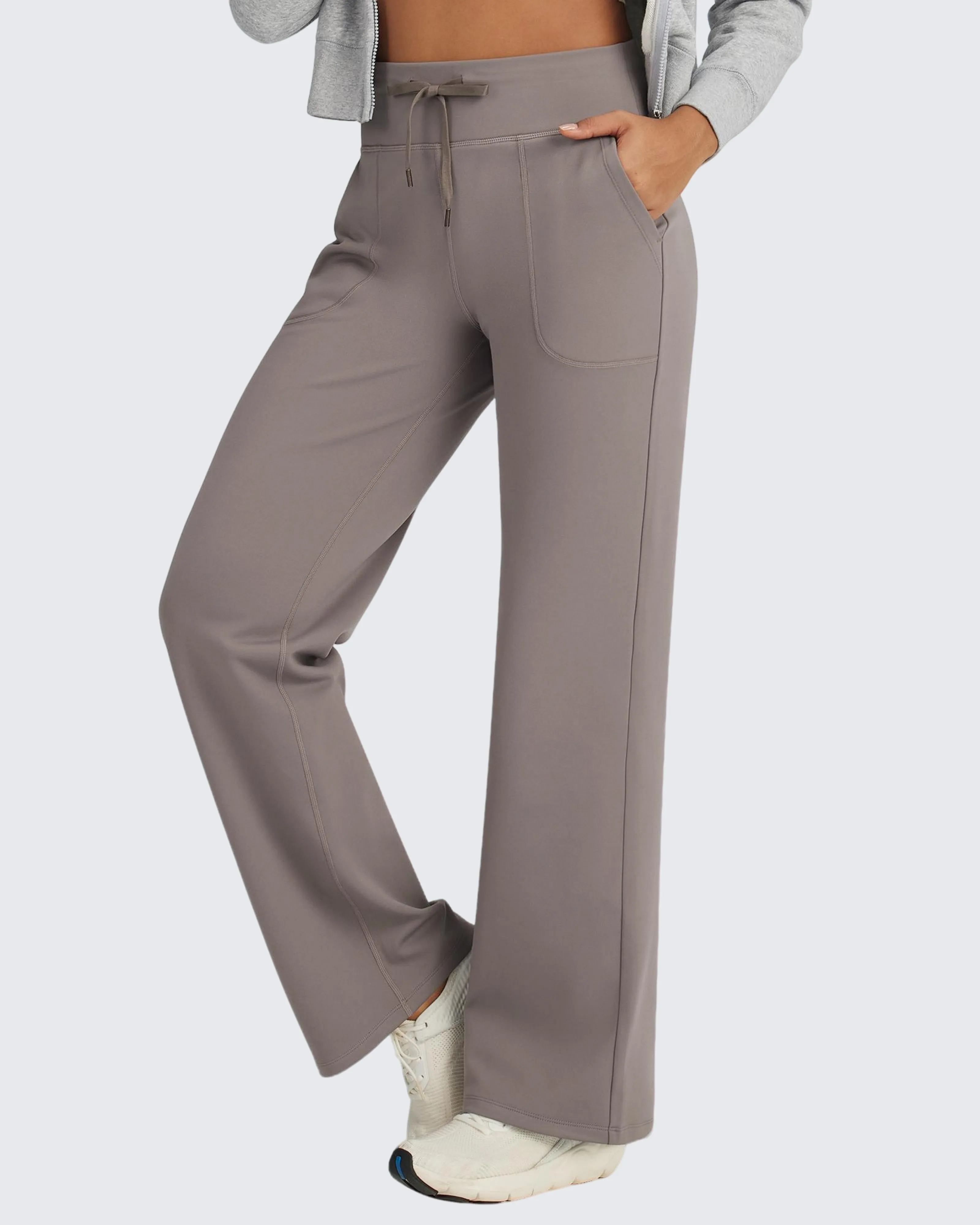EverGoing Fleece Lined High-Waist Drawstring Pants sold by G4free product image thumbnail 2
