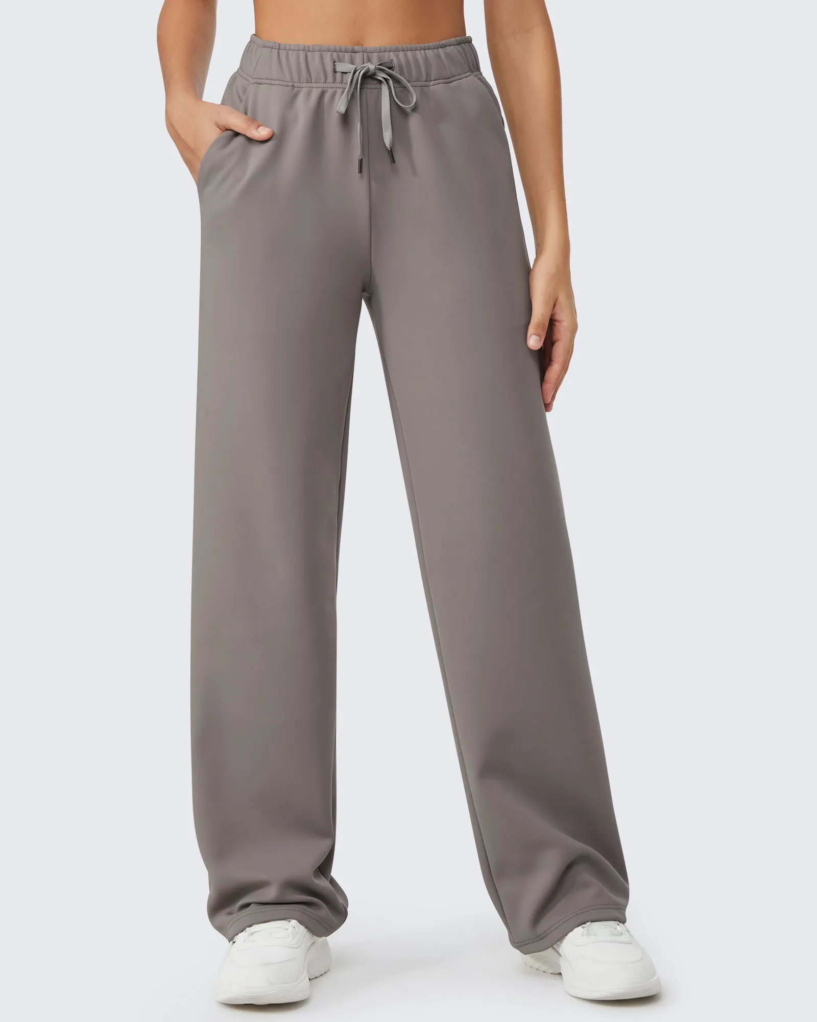 Loose Fleece Lined Drawstring Mid-Waist Casual Pants sold by G4free product image thumbnail 2