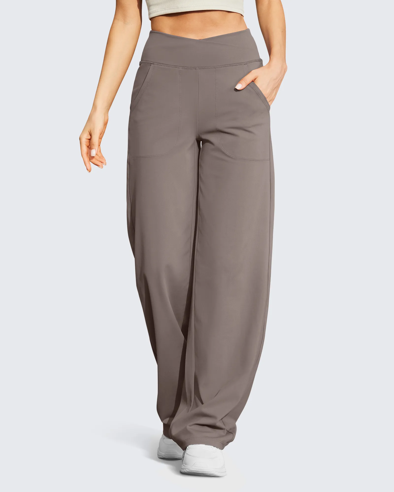 EverGoing Wide Leg High-Waist Casual Pants Tall sold by G4free