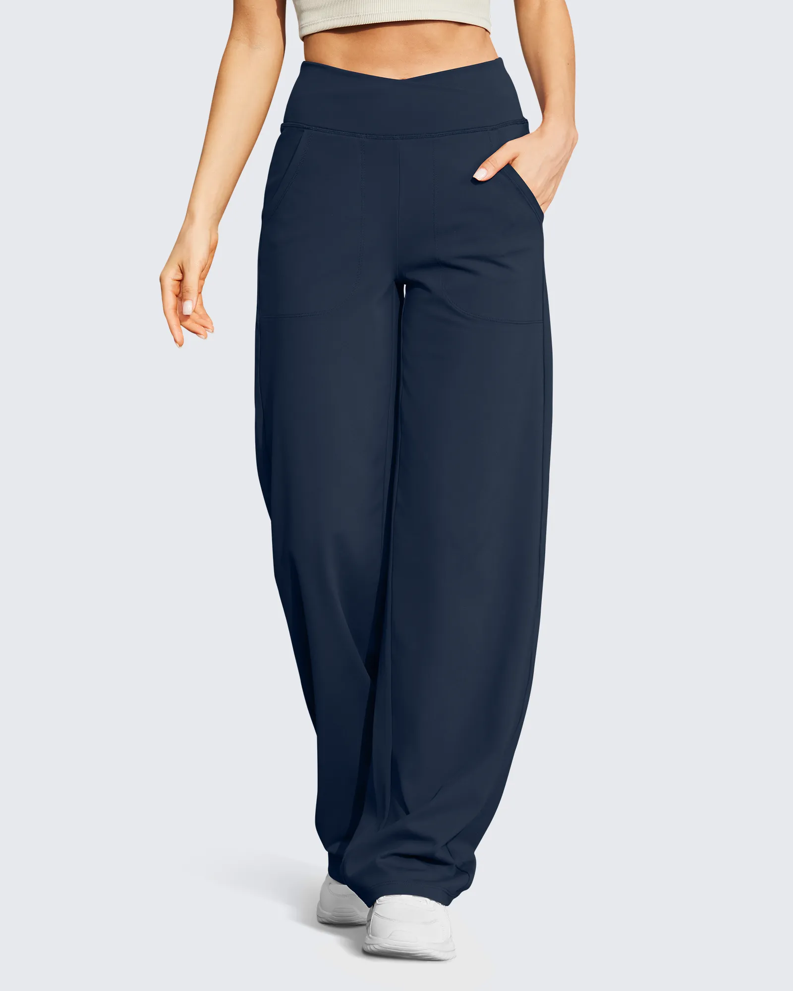 EverGoing Wide Leg High-Waist Casual Pants Tall sold by G4free product image thumbnail 3