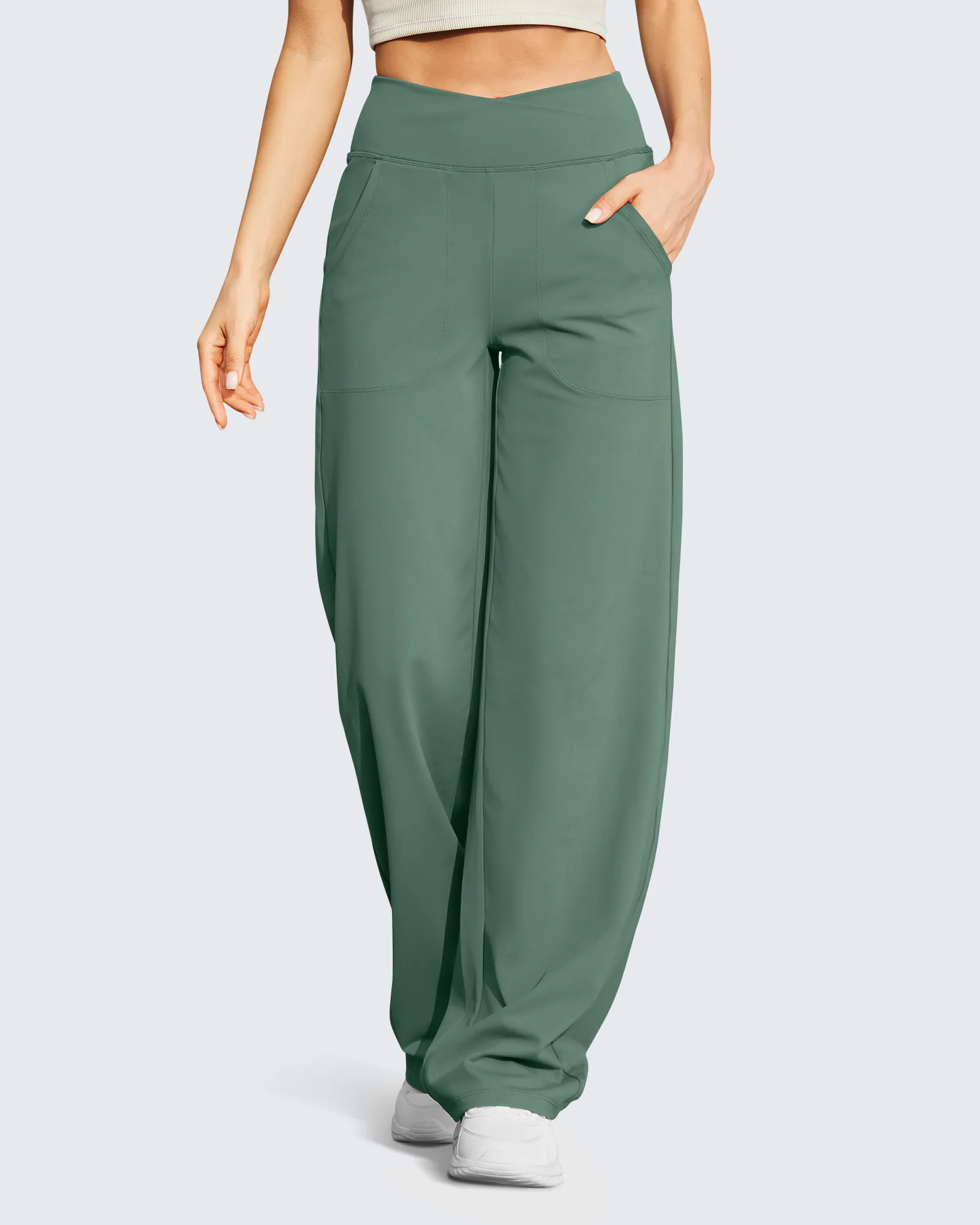 EverGoing Wide Leg High-Waist Casual Pants Petite sold by G4free product image thumbnail 3
