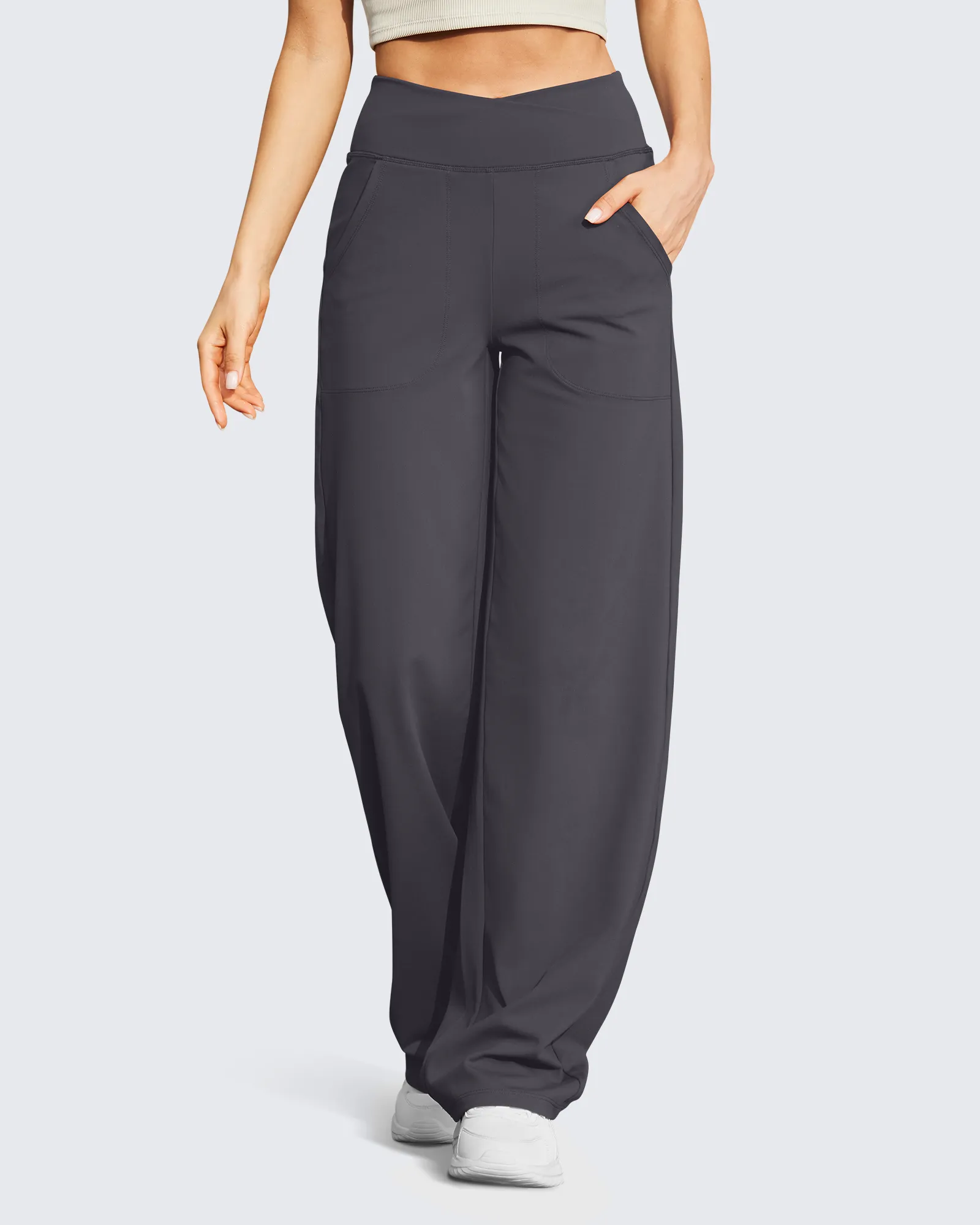 EverGoing Wide Leg High-Waist Casual Pants Petite sold by G4free product image thumbnail 5