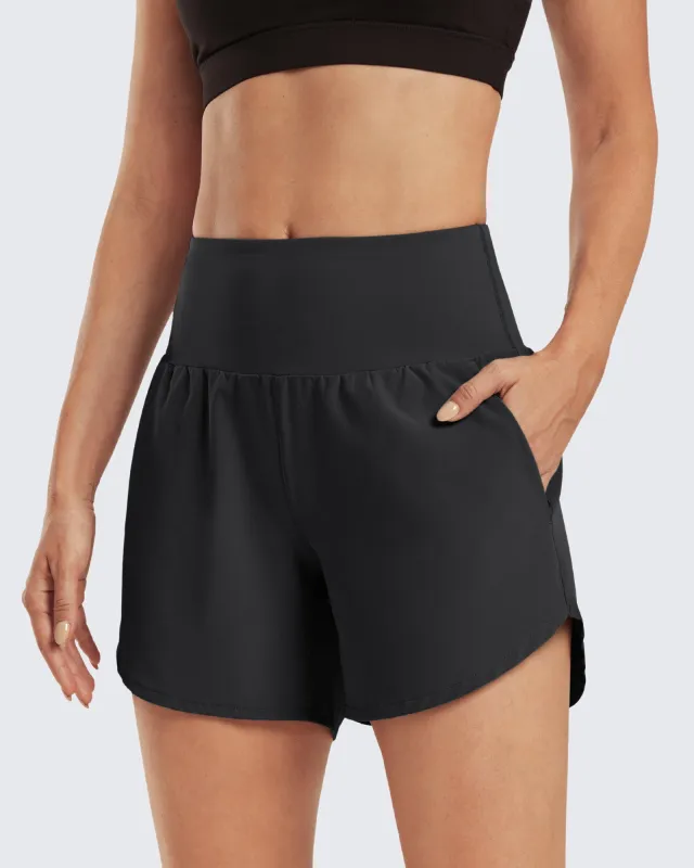 Lightweight High-Waisted Workout Shorts 5'' sold by G4free