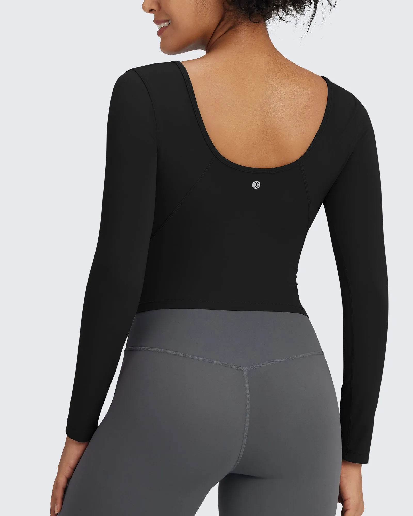 BareFeel Slim Scoop Neck Open Back Long Sleeve sold by G4free product image thumbnail 4