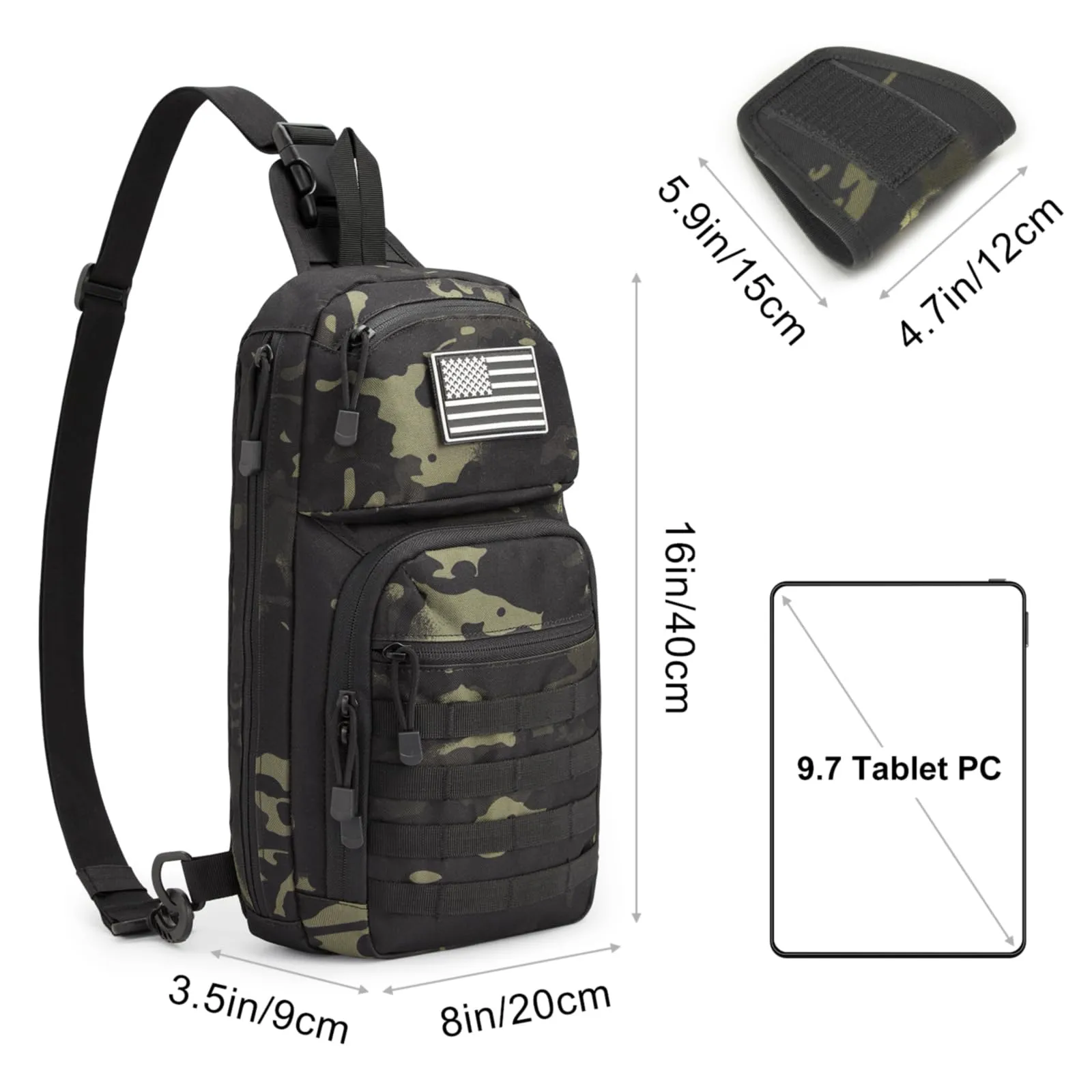 G4Free 10L Tactical EDC Sling Bag sold by G4free product image thumbnail 3