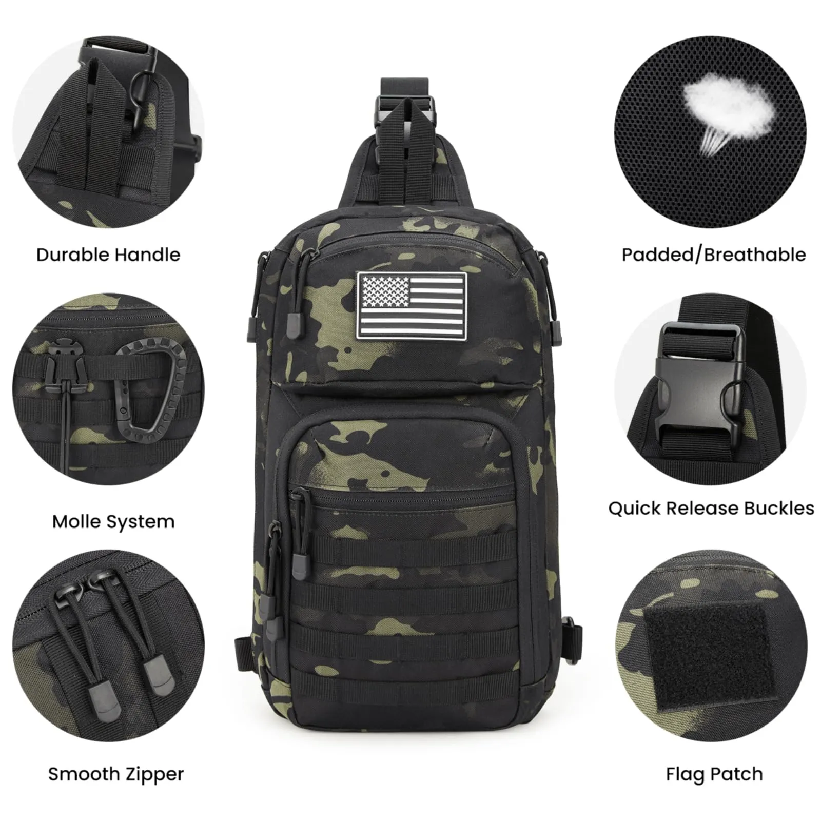 G4Free 10L Tactical EDC Sling Bag sold by G4free product image thumbnail 5