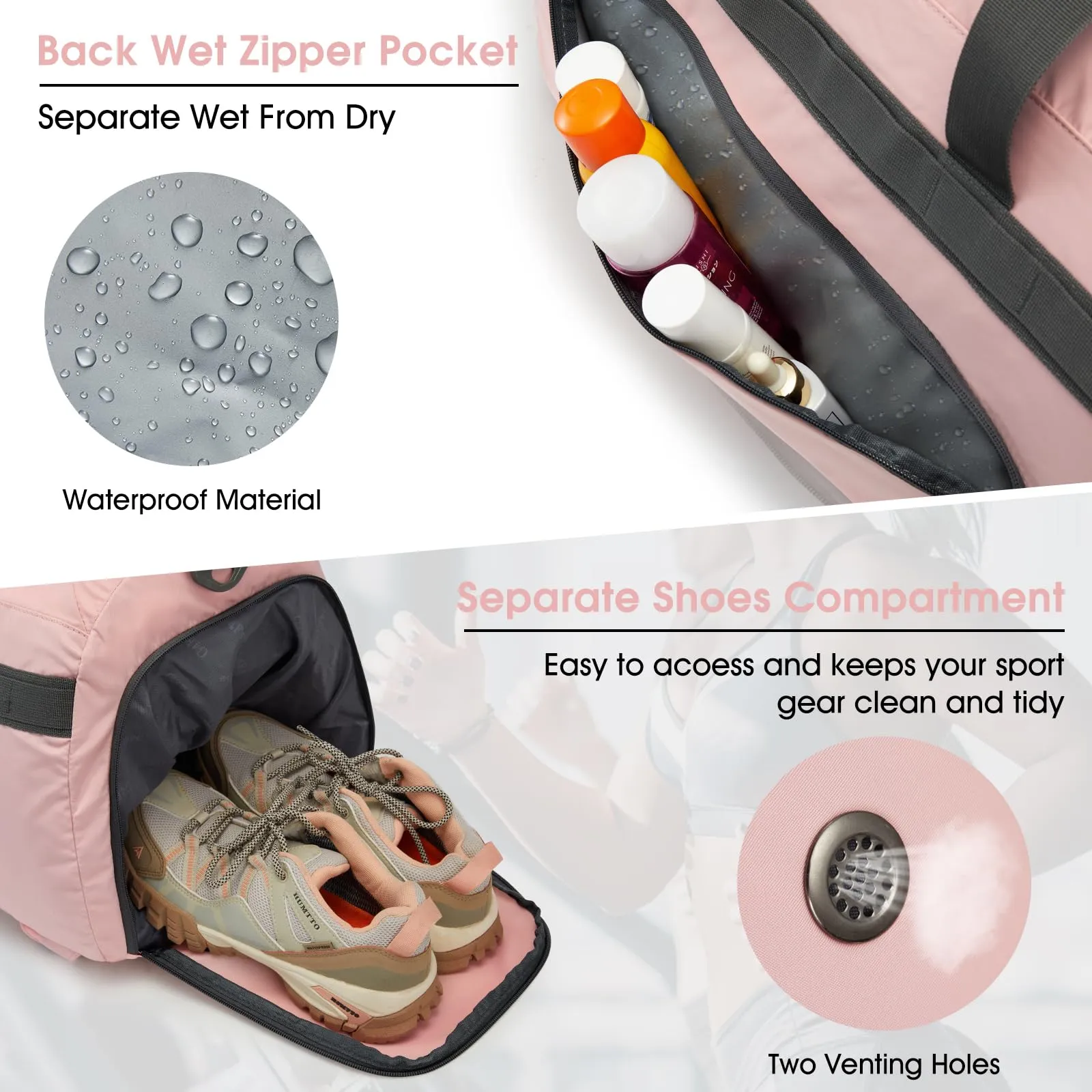 G4Free 45L Duffle Gym Bag for Women Men sold by G4free product image thumbnail 3