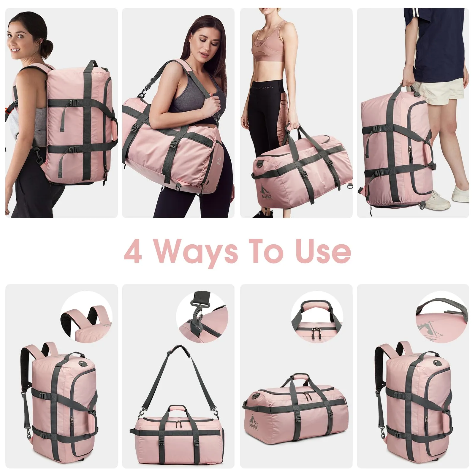 G4Free 45L Duffle Gym Bag for Women Men sold by G4free product image thumbnail 5