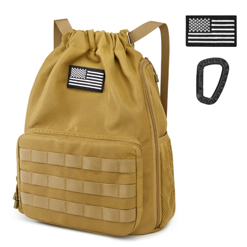 G4Free Drawstring Backpack Sports Gym Bag with Shoes Compartment sold by G4free