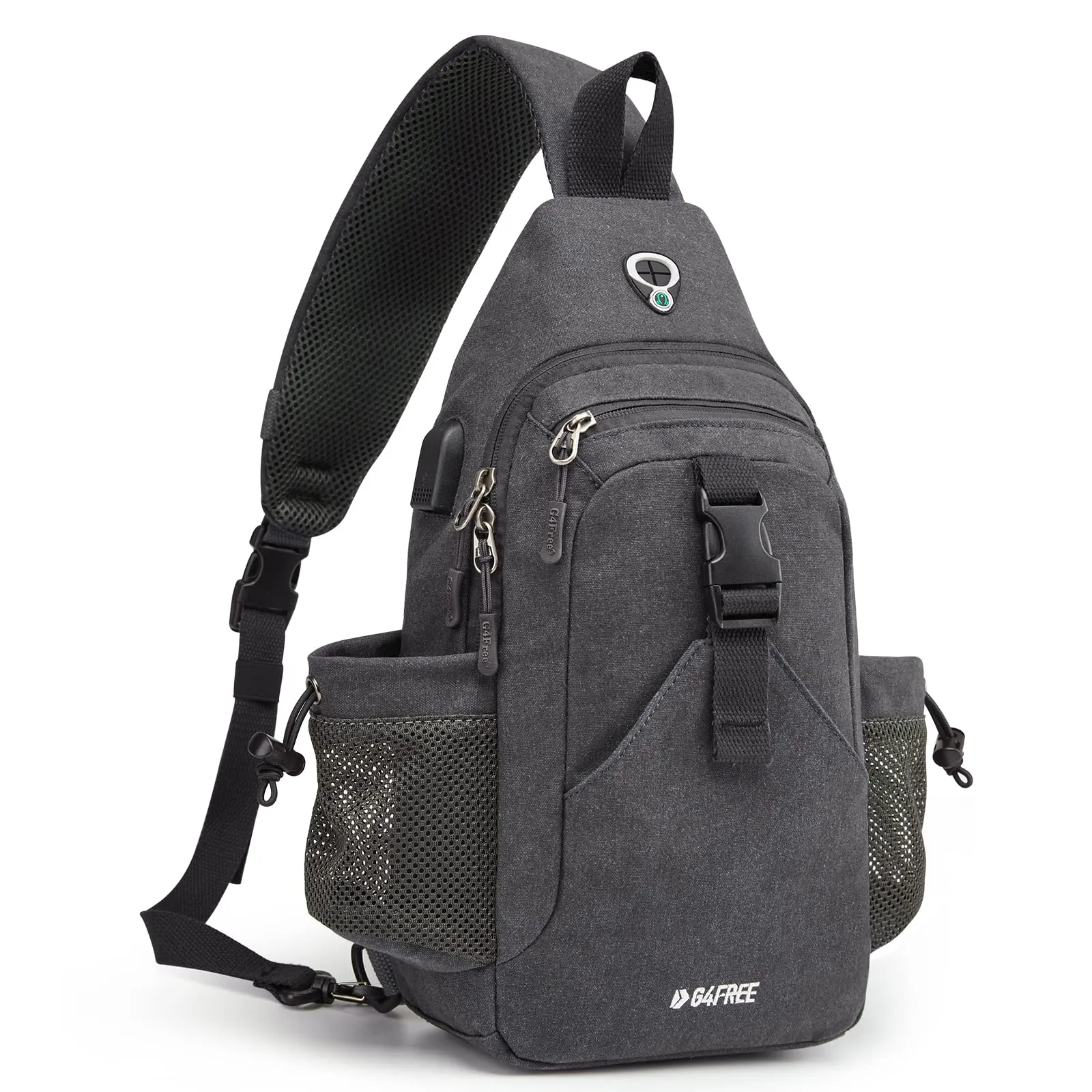 G4Free Anti-Theft Canvas Sling Bag with USB Port sold by G4free product image thumbnail 2