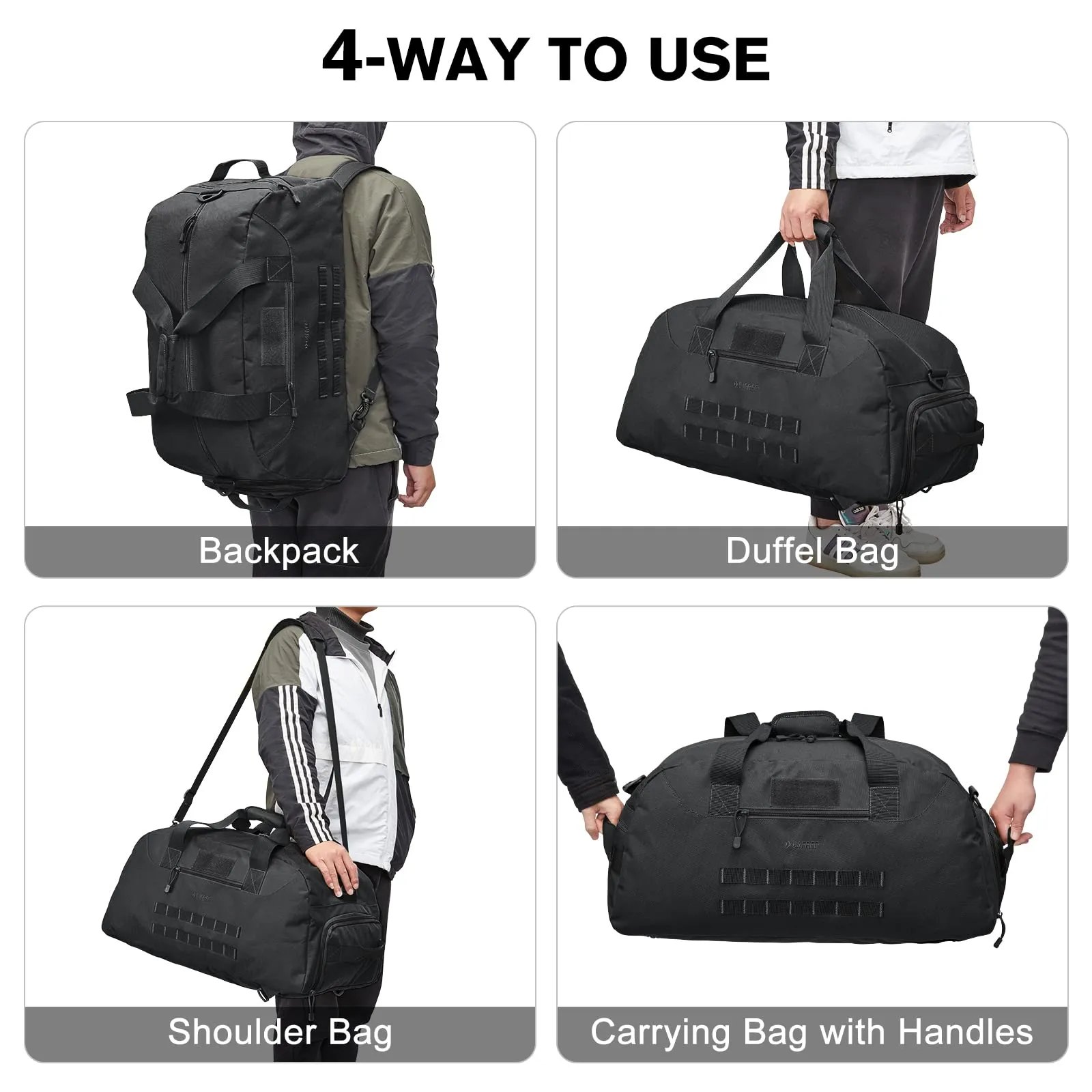 G4Free 70L Large Duffle Bag Men Sports Gym Backpack sold by G4free product image thumbnail 3