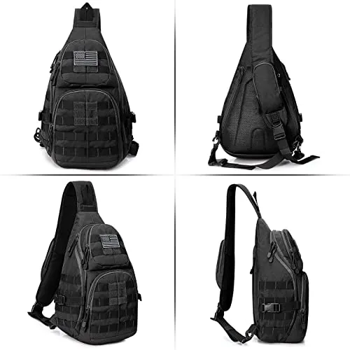 G4Free Tactical EDC Sling Backpack, Military Rover Shoulder Sling Bag Pack with Pistol Holster for Concealed Carry sold by G4free product image thumbnail 3