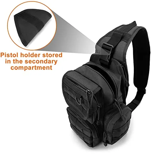 G4Free Tactical EDC Sling Bag Pack with Pistol Holster sold by G4free product image thumbnail 5