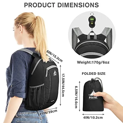 G4Free Hiking Daypack Water Resistant Lightweight Packable Backpack sold by G4free product image thumbnail 3