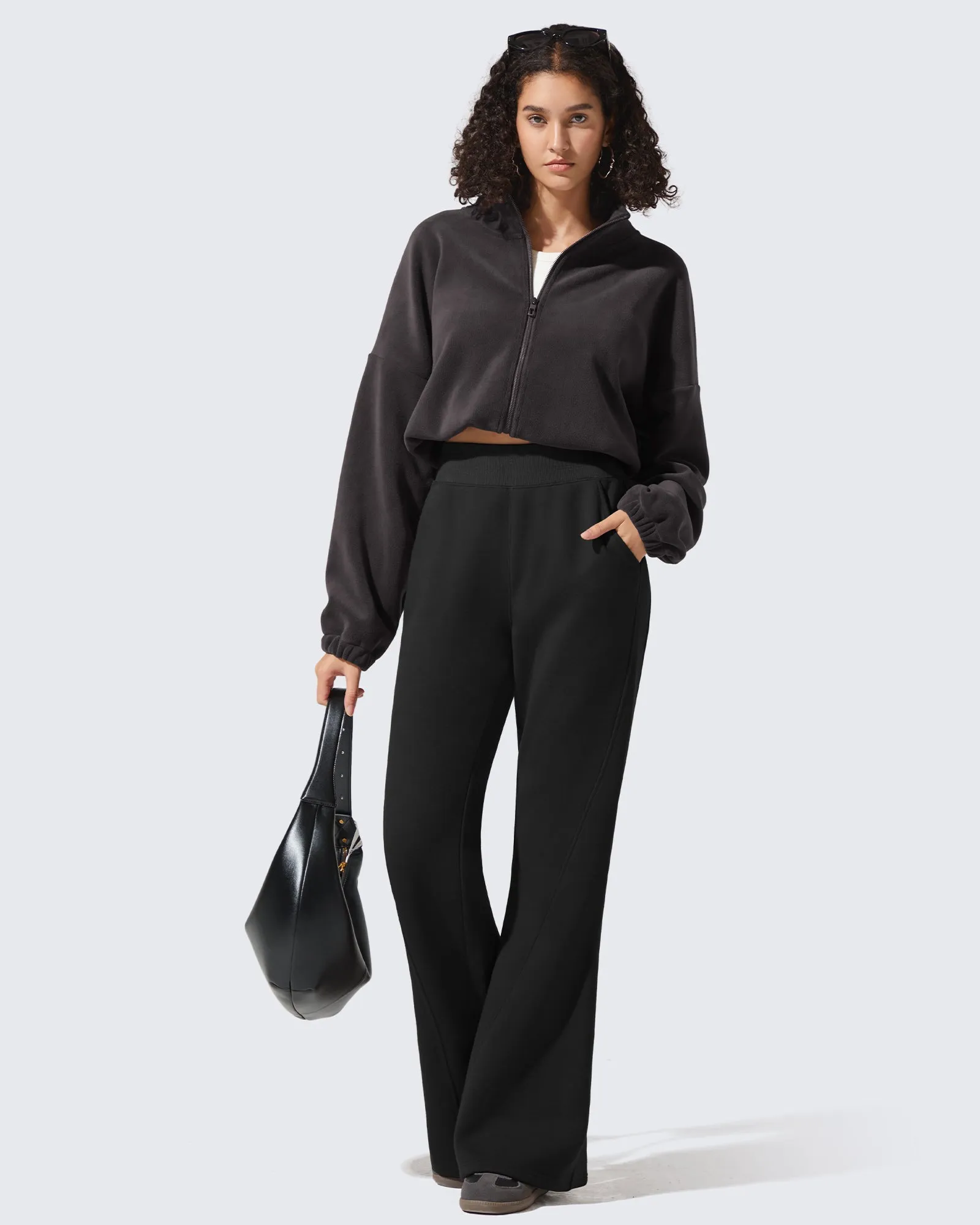 Flurrylux Fleece-Lined Loose Flare Sweatpants – Limited Offer sold by G4free product image thumbnail 5