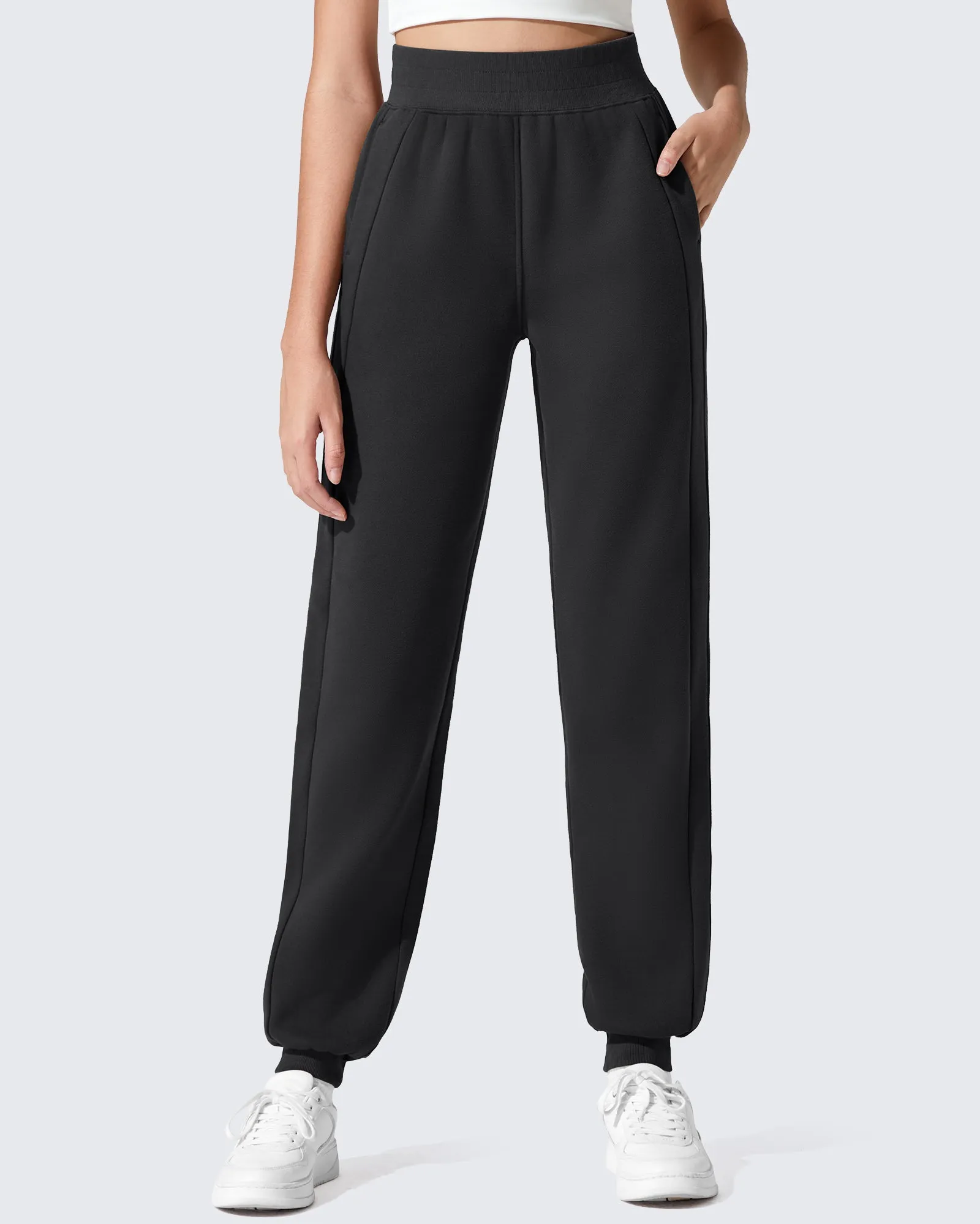 Flurrylux Cotton Fleece-Lined Tapered Leg Joggers – Limited Offer sold by G4free product image thumbnail 2