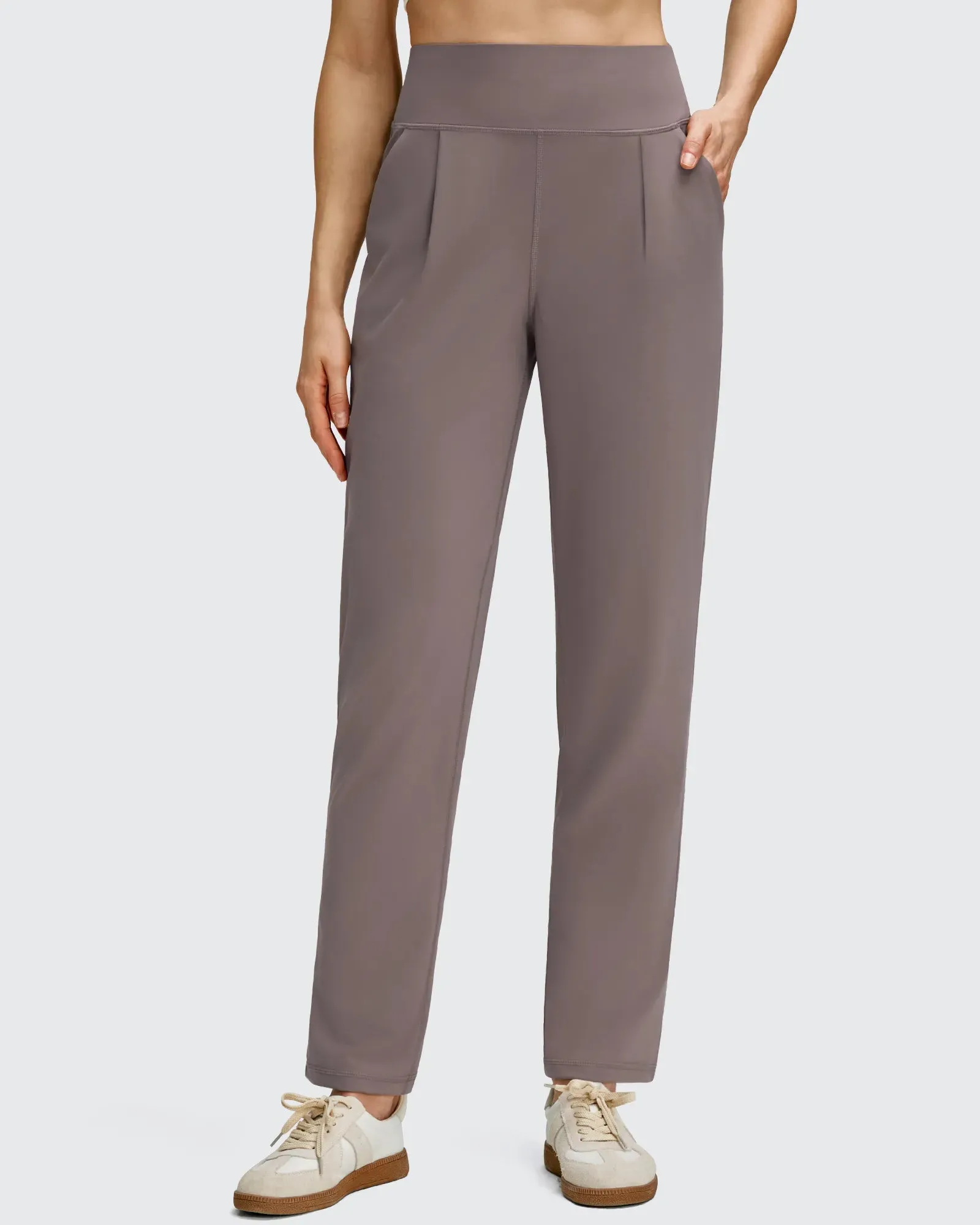 ShiftReady Front Pleated Ankle Tapered High Waist Trousers sold by G4free product image thumbnail 2