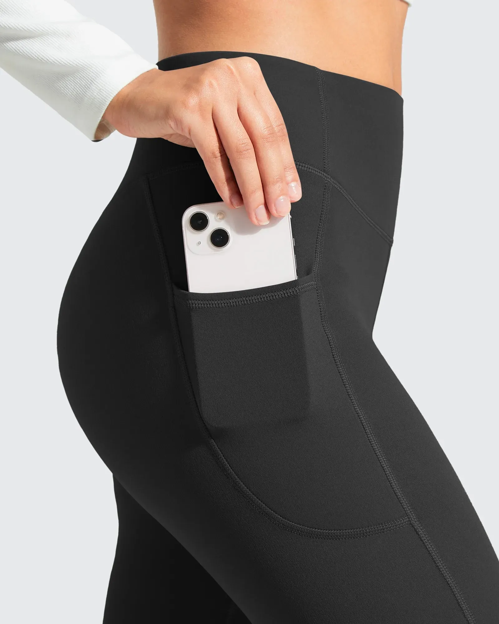 Barefeel Fleece Lined High Stretch Yoga Workout Leggings sold by G4free product image thumbnail 4